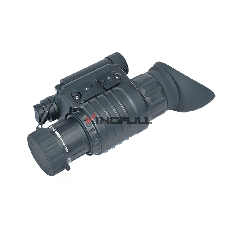 Helmet night vision scope